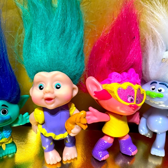 DREAMWORKS TROLLS, MCDONALD’S & 90’s APPLAUSE MAGIC BABY TROLL BUNDLE OF 8 - Picture 8 of 15